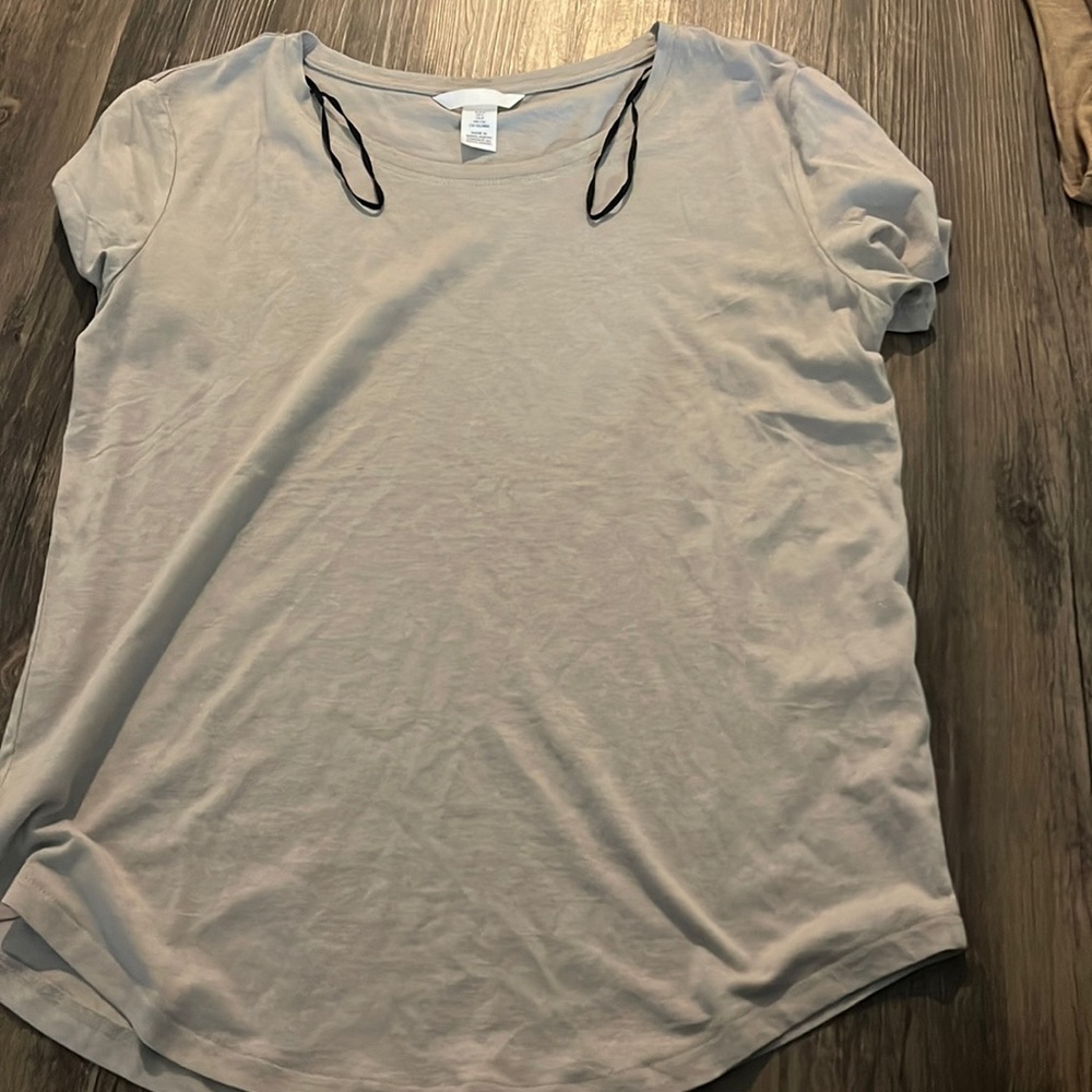 tan  flowy shirt